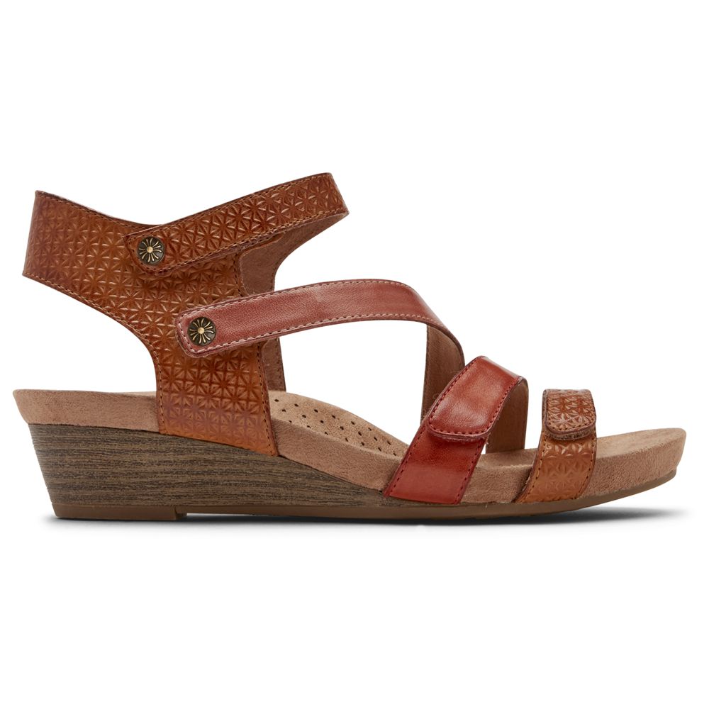 Sandale Cu Pene Rockport Dama Cobb Hill Hollywood 4-Strap Maro - Romania 6159-SWBPU